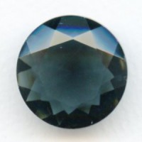 ^Montana Blue Glass Round 25mm Unfoiled Jewelry Stone (1)