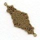 ^Embossed Connector 43x17mm Oxidized Brass (1)