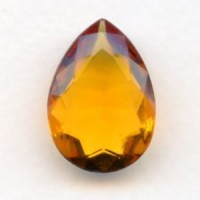 Topaz Glass Pear Unfoiled Jewelry Stone 25x18mm