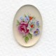 Decal German Floral Painting 25x18mm Cabochon