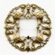 Ornately Detailed Frame Filigree Oxidized Brass 48mm
