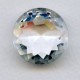 Crystal Clear Glass Round 25mm Unfoiled Jewelry Stone (1)