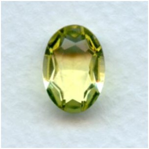 ^Jonquil Glass Oval Unfoiled Jewelry Stones 14x10mm