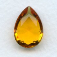 Topaz Pear Shape Glass Jewelry Stone 18x13mm