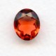 ^Rose Glass Oval Unfoiled Jewelry Stones 12x10mm