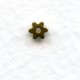Star Wheel Spacer Beads Raw Brass 3mm (24)