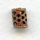 Filigree Spacer Tubes 8x6mm Oxidized Copper (12)
