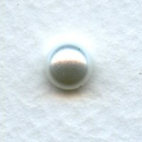White Pearl Glass Cabochons 07mm (12)
