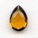^Smoked Topaz Glass Pear Shape Jewelry Stone 18x13mm