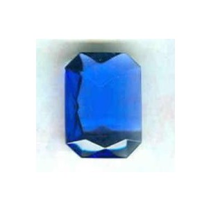 ^Sapphire Glass Octagon Unfoiled Jewelry Stones 14x10mm
