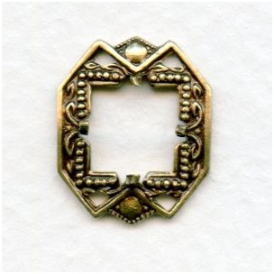 Square Settings 8mm Oxidized Brass (2)