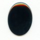 Black Onyx Cabochon Oval Buff-Top 40x30mm (1)