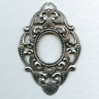 Embellished Framework Finery 76mm Oxidized Silver (1)