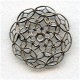 Filigree 28mm Round Stampings Oxidized Silver (6)