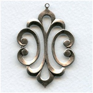 Awesome Pendant Oxidized Silver 51mm (1)