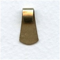 Folded Bail Findings Oxidized Brass 11mm (12)