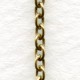 Smooth 3mm Oval Link Cable Chain Antique Gold (3 ft)