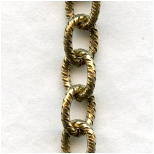 Textured Cable Chain Antique Gold The Best! (3 ft)