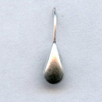 Smooth Shield Earwires with Loop Oxidized Silver (24)
