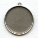 Simple Edge Settings 28mm Oxidized Silver (4)