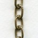 Antique Gold Plated Steel Chain Oval 12x7mm Links (3 ft)