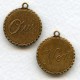 Oui and Non Pendants French Charms Oxidized Brass (6 Sets)