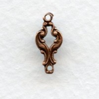 Tiny Elegant Connector Oxidized Copper 15mm (12)