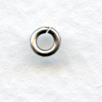 Heavy 18 Gauge 4.4mm Round Jump Rings Oxidized Silver (50)