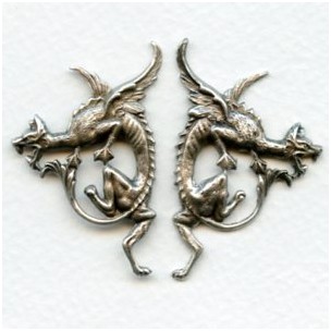 gothic-style-dragon-stampings-oxidized-silver-1-set