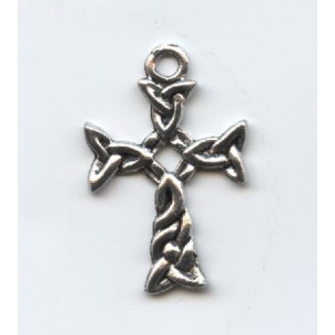 Celtic Cross Pendant 29x19mm Antique Silver (1) #R168A