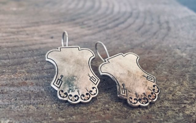 Battle Ax Earrings - Anne Potter - Handmade