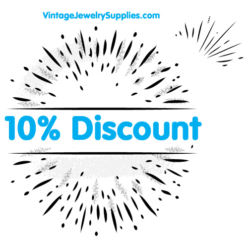 10% Discount VintageJewelrySupplies.com Use Voucher Code: 8JPI51R6