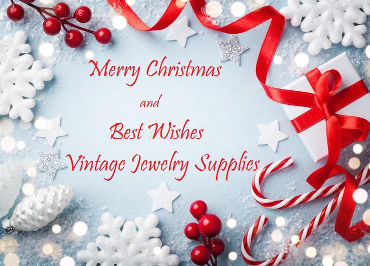 Merry Christmas and Best Wishes - Vintage Jewelry Supplies .com