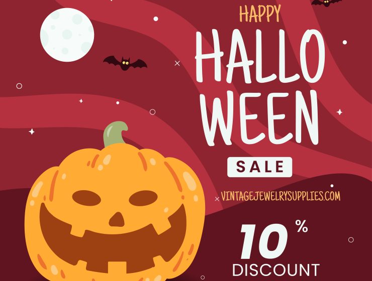 Happy Halloween Spooky Sale Vintage Jewelry Supplies Inc.