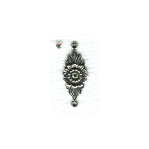 ^Round Crystal AB Foiled Rhinestones Flat Back ss6 - Image 2