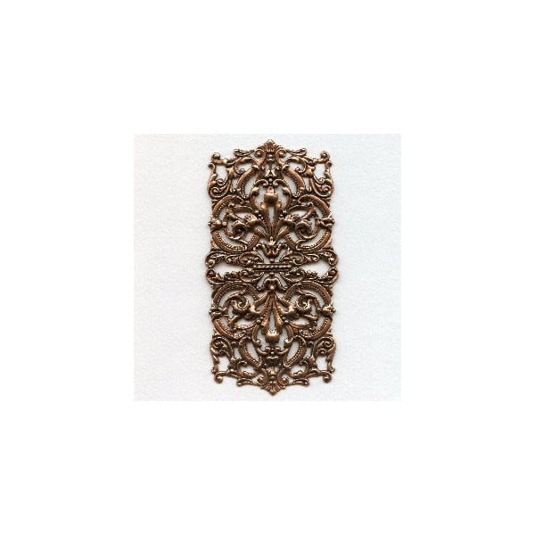 Most Grand of All Oxidized Copper Stamping 5+ Inches (1)