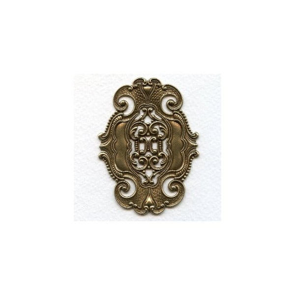 Elegant Style Dramatic Stamping Oxidized Brass (1)