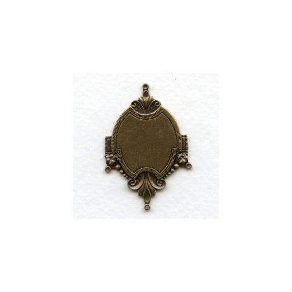 ^Fabulous Connector Setting Base Oxidized Brass