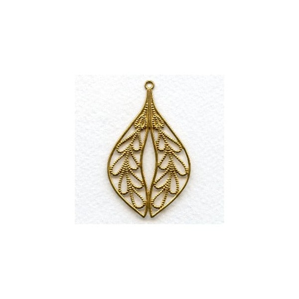 ^Grand Filigree Pendant Raw Brass 58mm