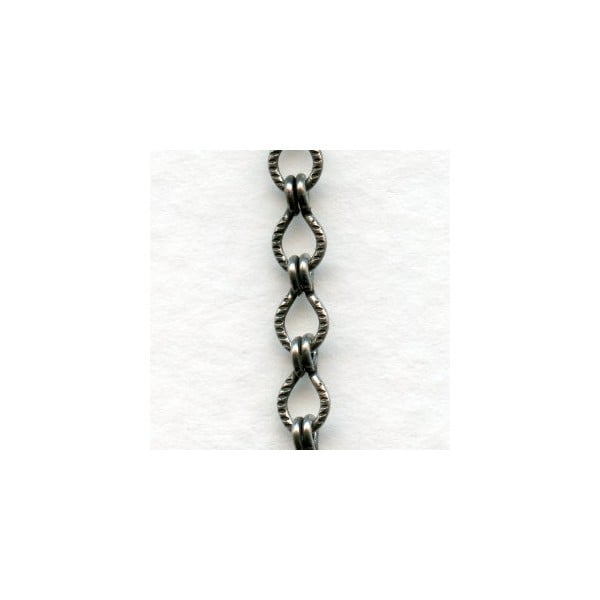 Ladder Chain Antique Silver 4x4mm Links (3 ft)