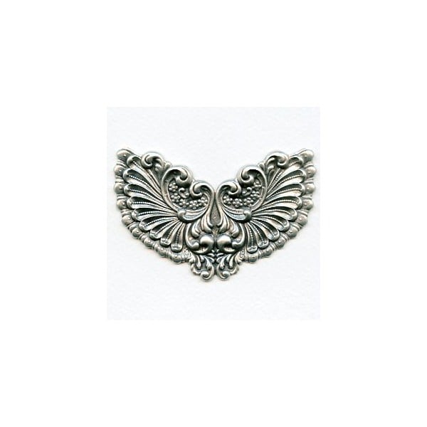 Regal Wings Oxidized Silver Stamping 86mm (1)