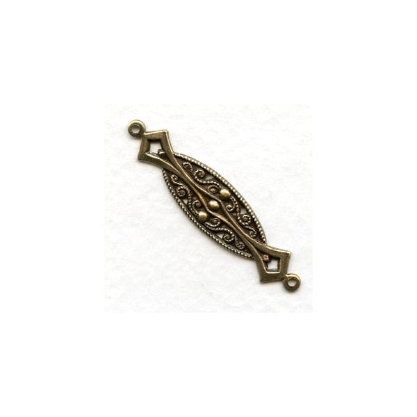 Deco Style Connectors Oxidized Brass 37mm (6)
