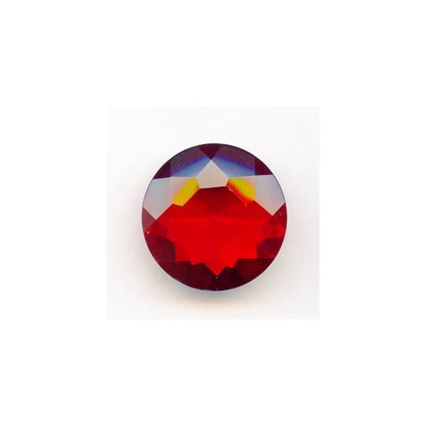 Ruby Glass Round 25mm Unfoiled Jewelry Stone (1)