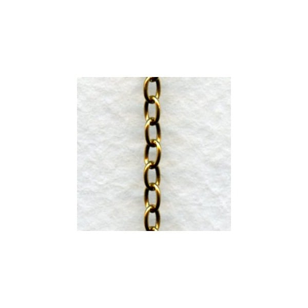 Brass Rosary Cable Chain 4mm Soldered Links (3 Ft)
