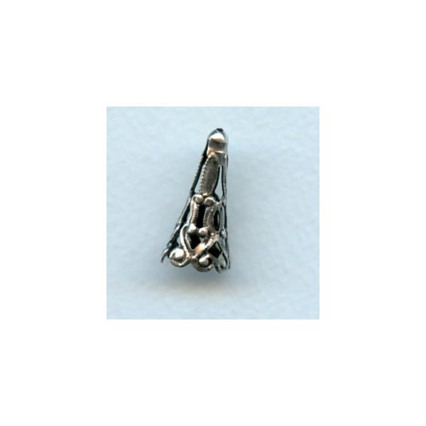 These Bead Caps Make a Bold Statement Oxidized Silver (2)