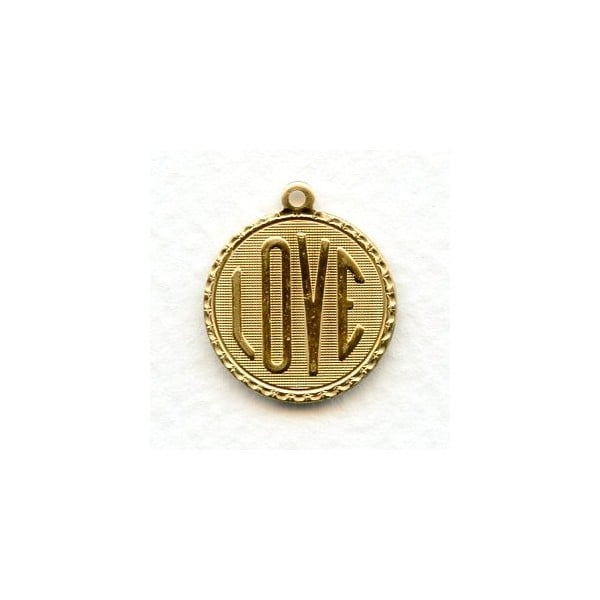 Love Charms Raw Brass 21mm (3)