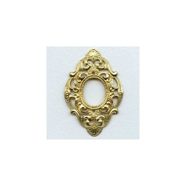 Embellished Framework Raw Brass Finery 76mm