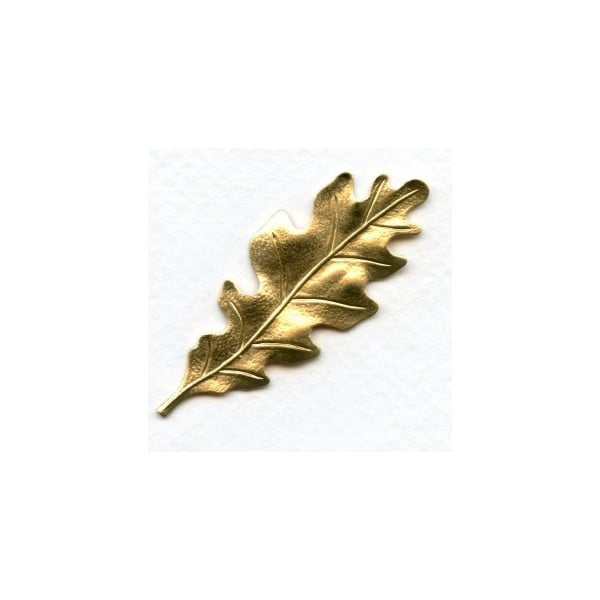 Oak Leaf Raw Brass Stampings 55mm (3)
