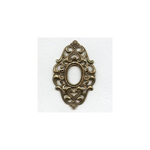 Embellished Framework Finery 79mm Oxidized Brass (1)