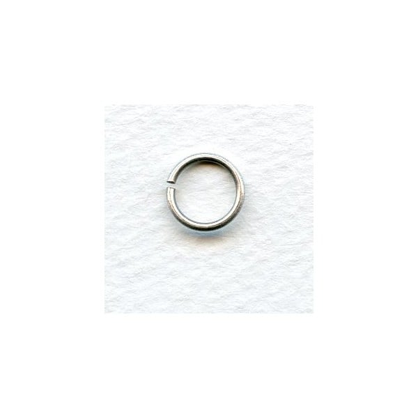Oxidized Silver Jump Rings 10mm Round (24)